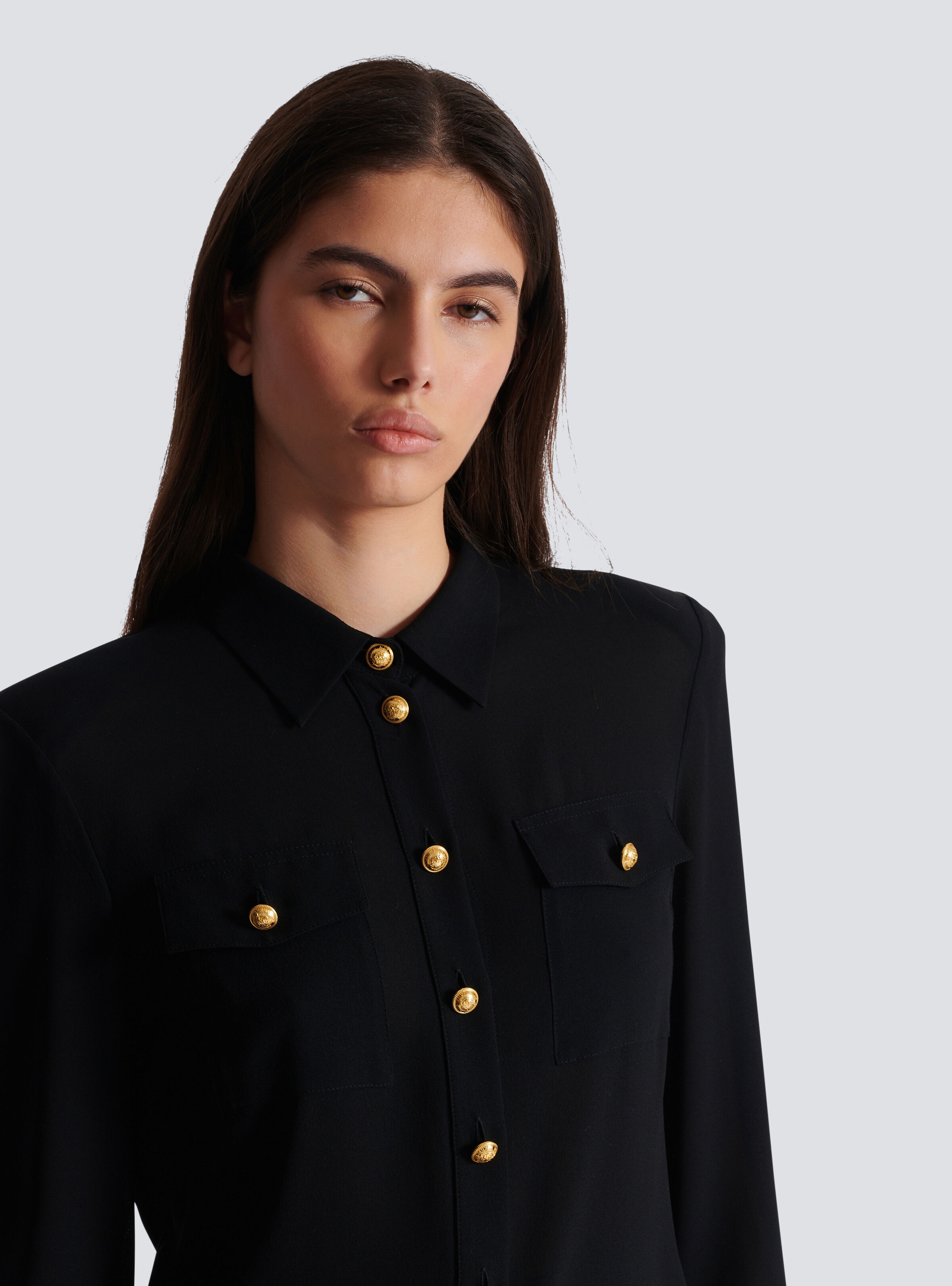 Crepe de chine shirt - 7