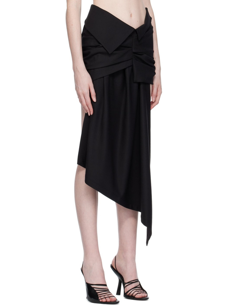 Black Asymmetrical Miniskirt 2