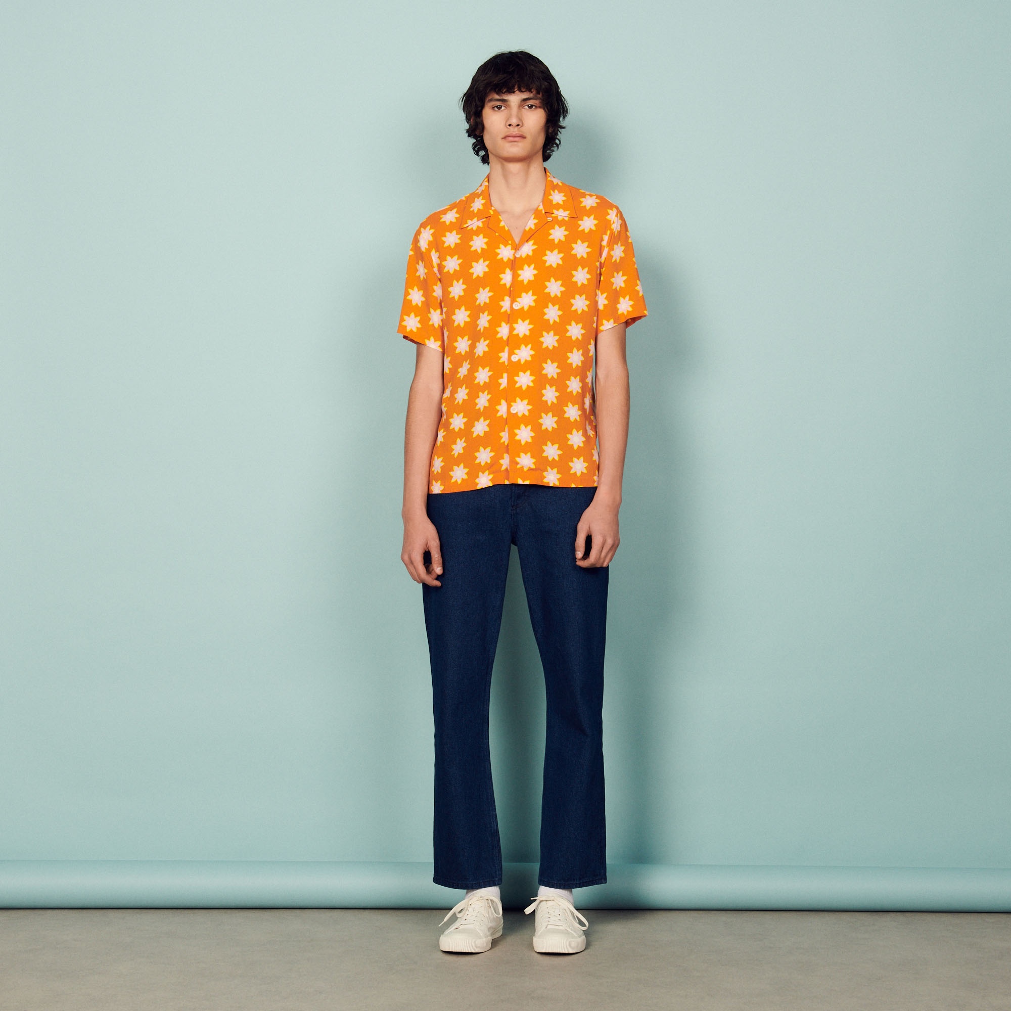 Printed flowing shirt - 7