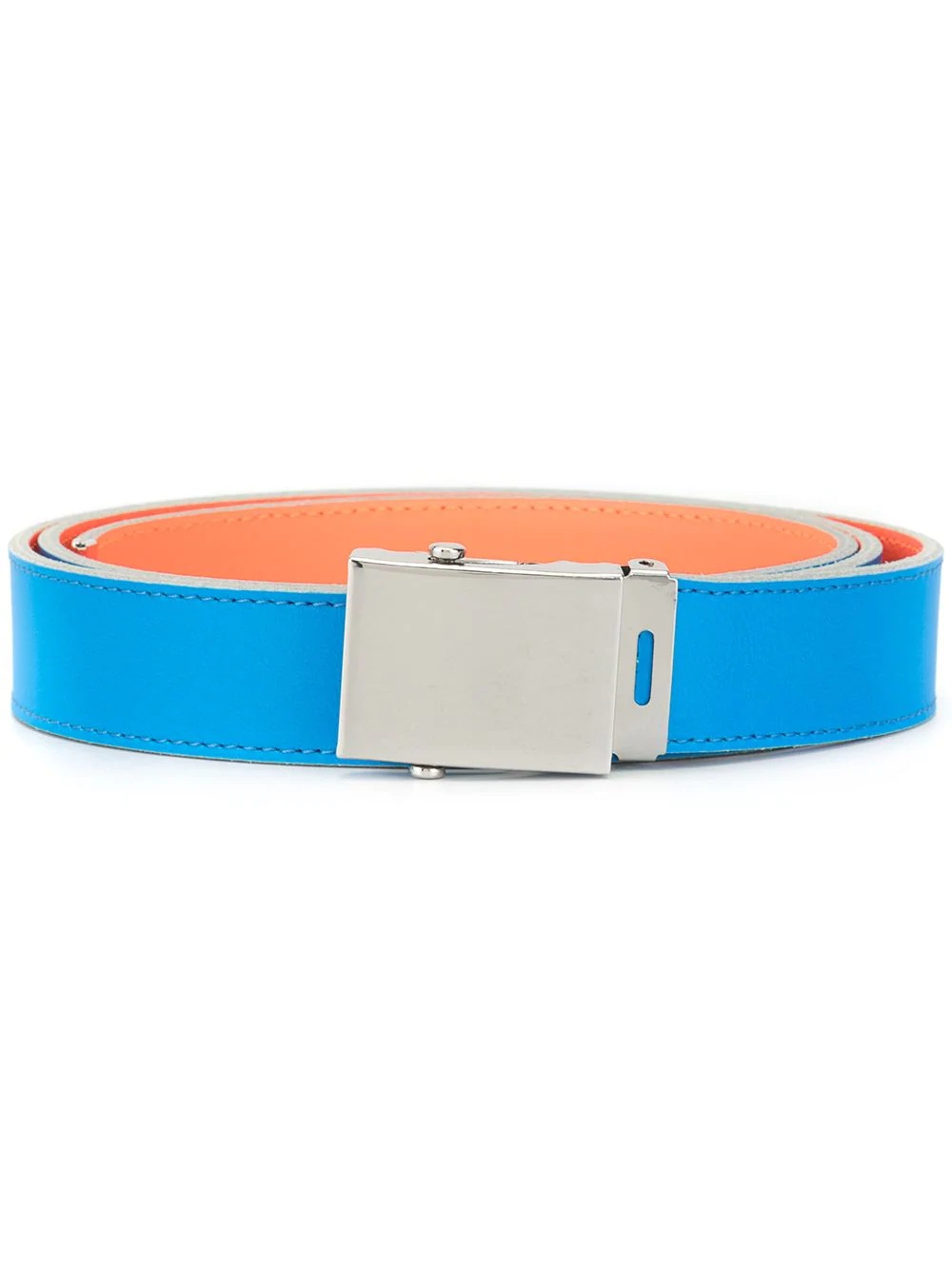 colour block buckled belt - 1