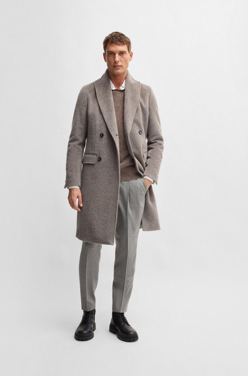 BOSS BOSS SELECTED BY BECKHAM ALPACA-BLEND COAT outlook