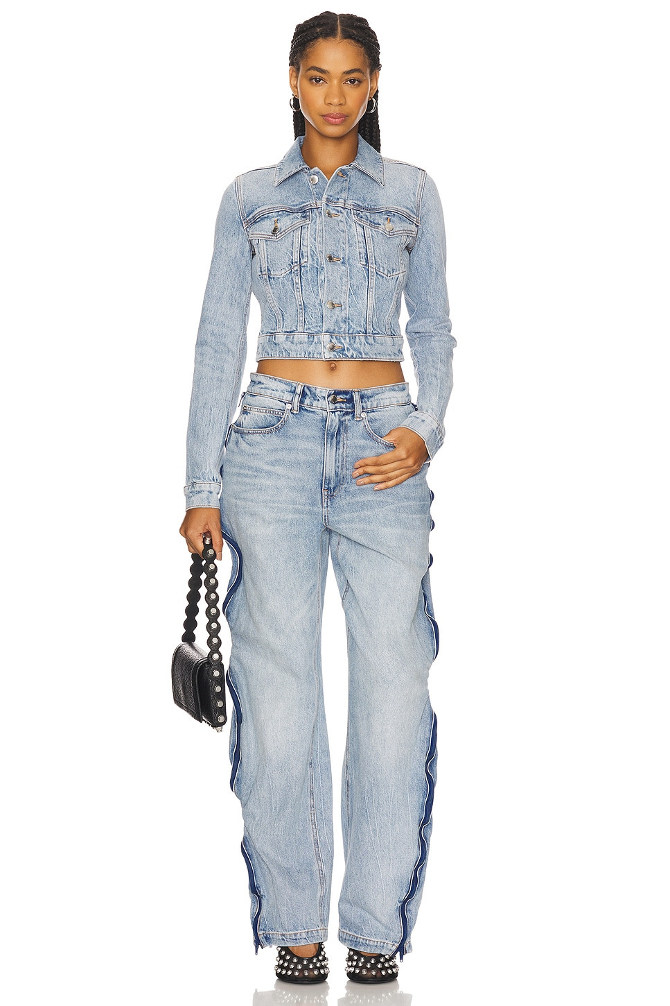 Curved Zipper Pant - 6