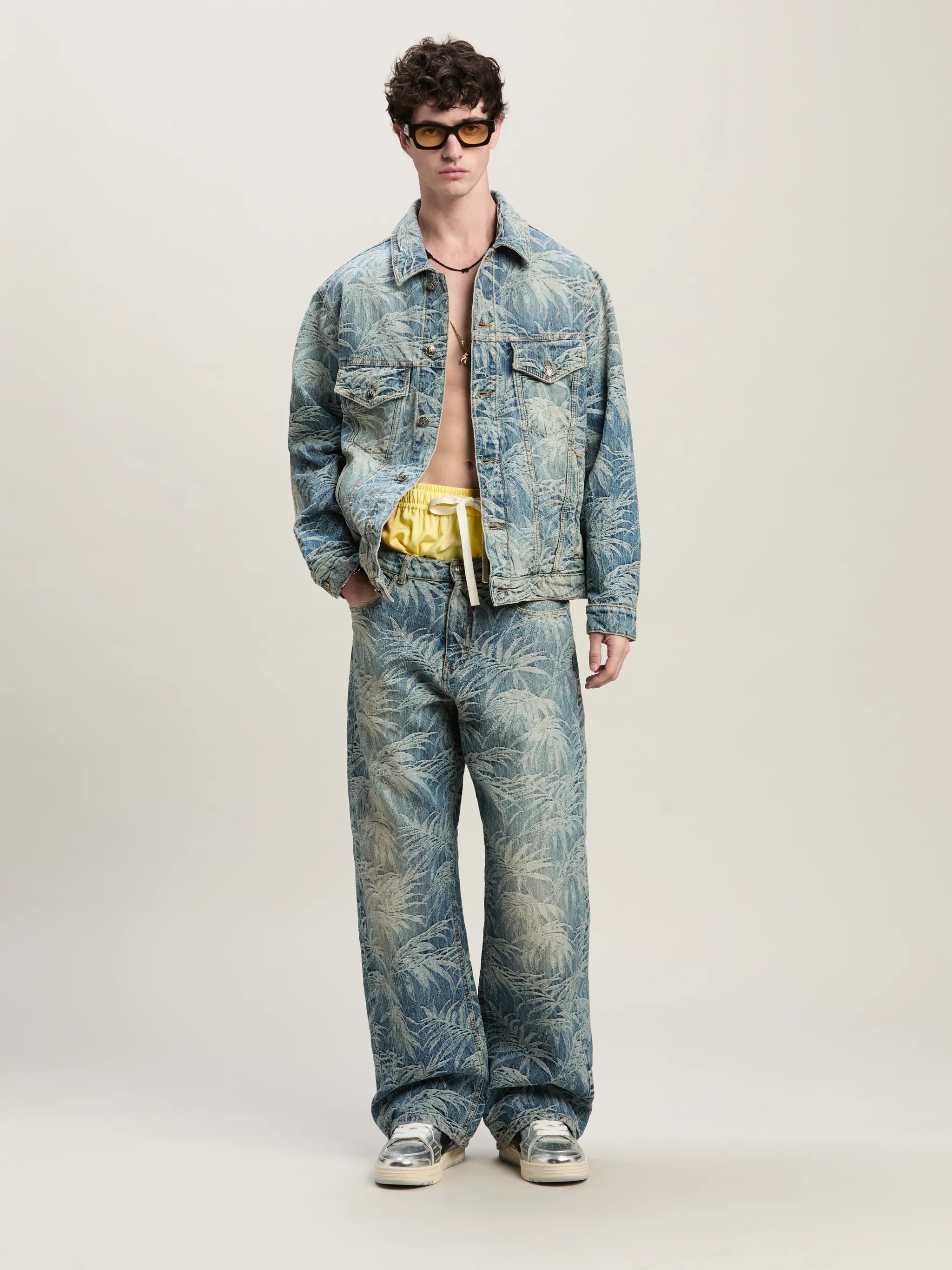 PALMS WASH LOOSE JEANS - 2