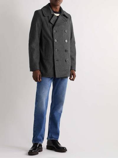 Schott Slim-Fit Wool-Blend Peacoat outlook