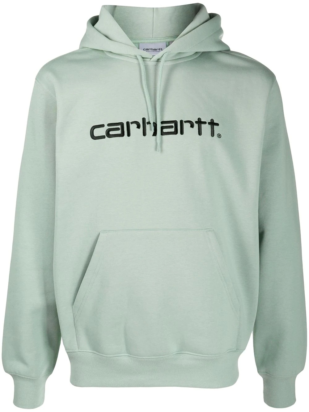 logo embroidered hoodie - 1