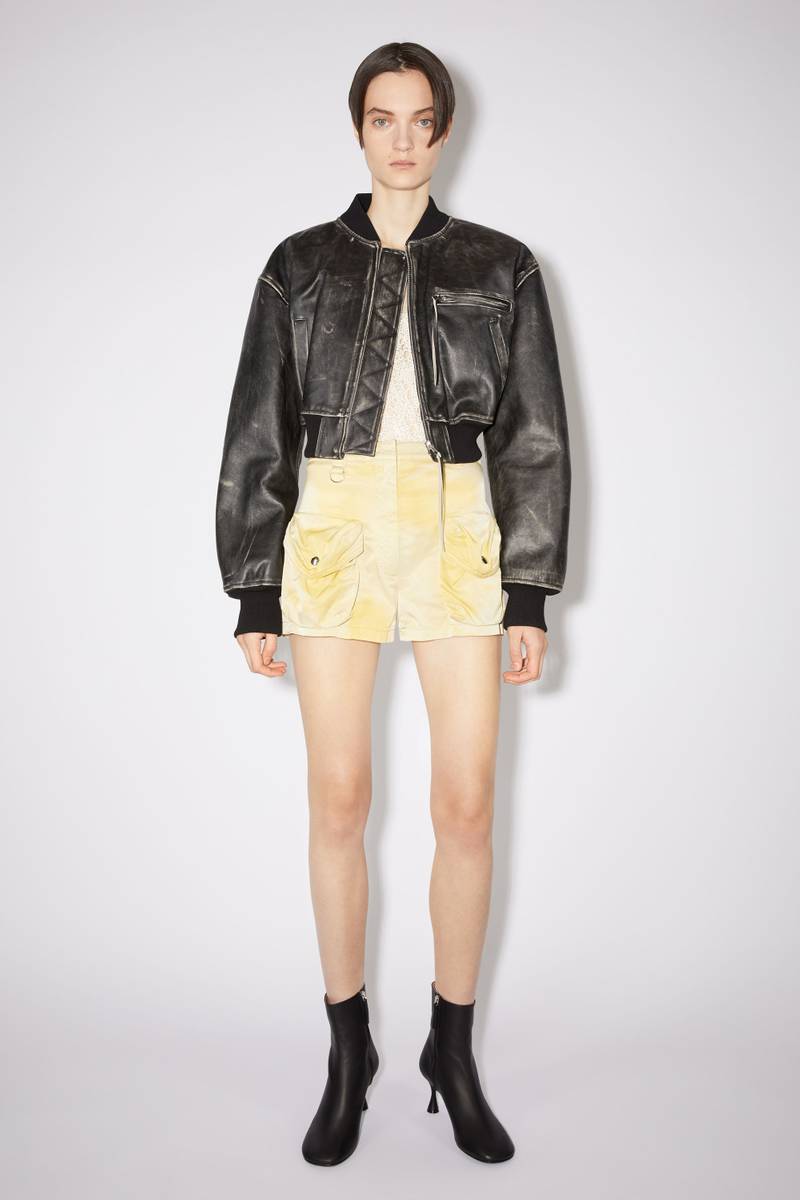 Acne Studios Leather ankle boots - Black outlook