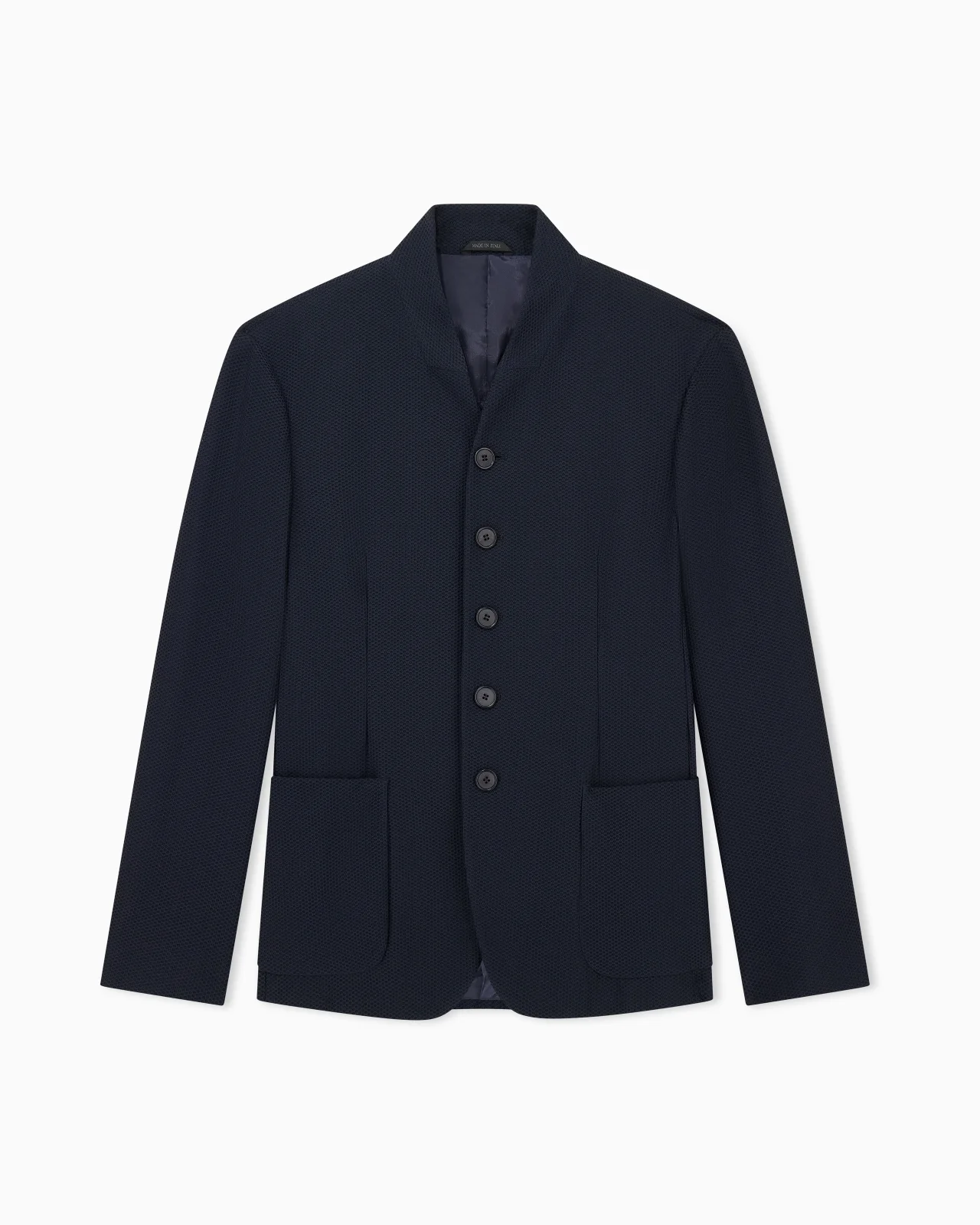 BLAZER REGULAR FIT IN HI-TECH WARP KNITTED HONEYCOMB - 1
