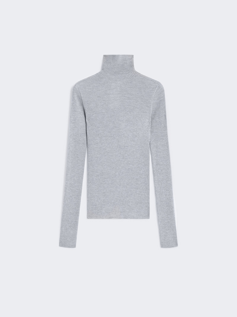 NIAGARA Wool mock polo-neck sweater 1