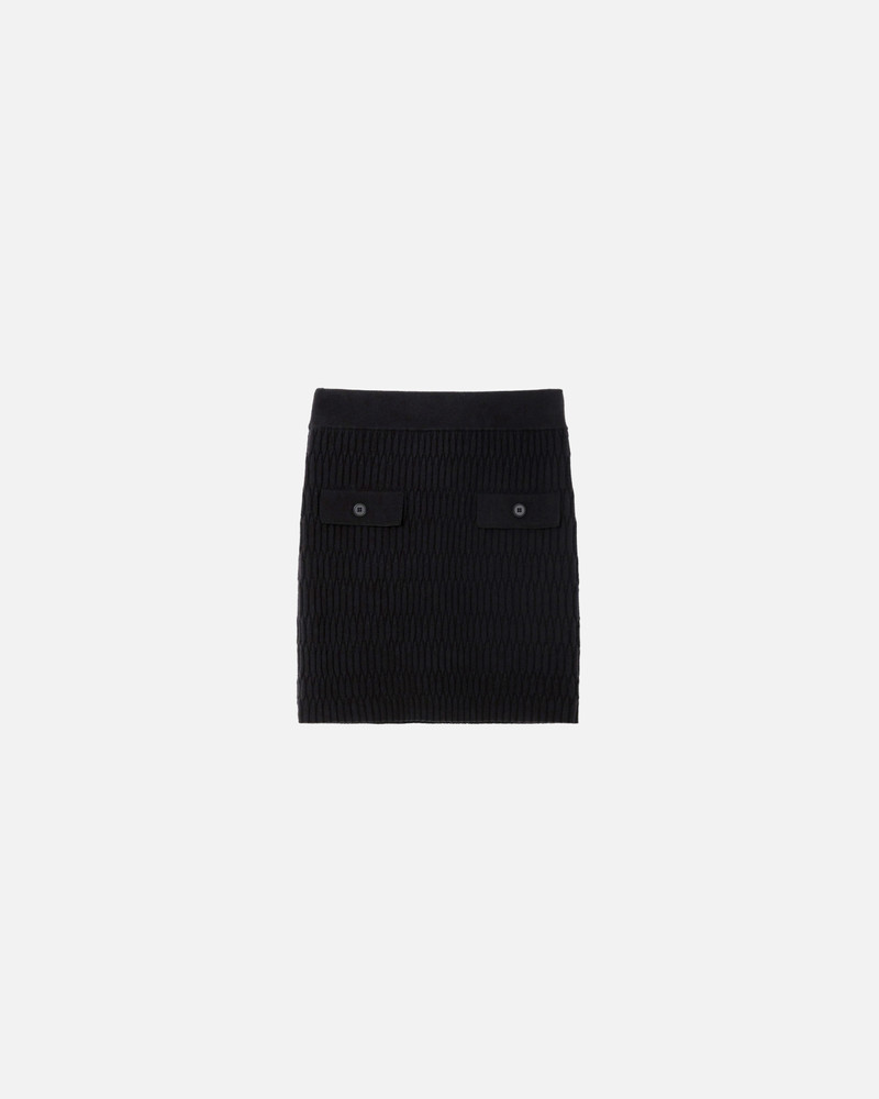 KNIT MINI SKIRT WITH GEOMETRIC STITCHING 1