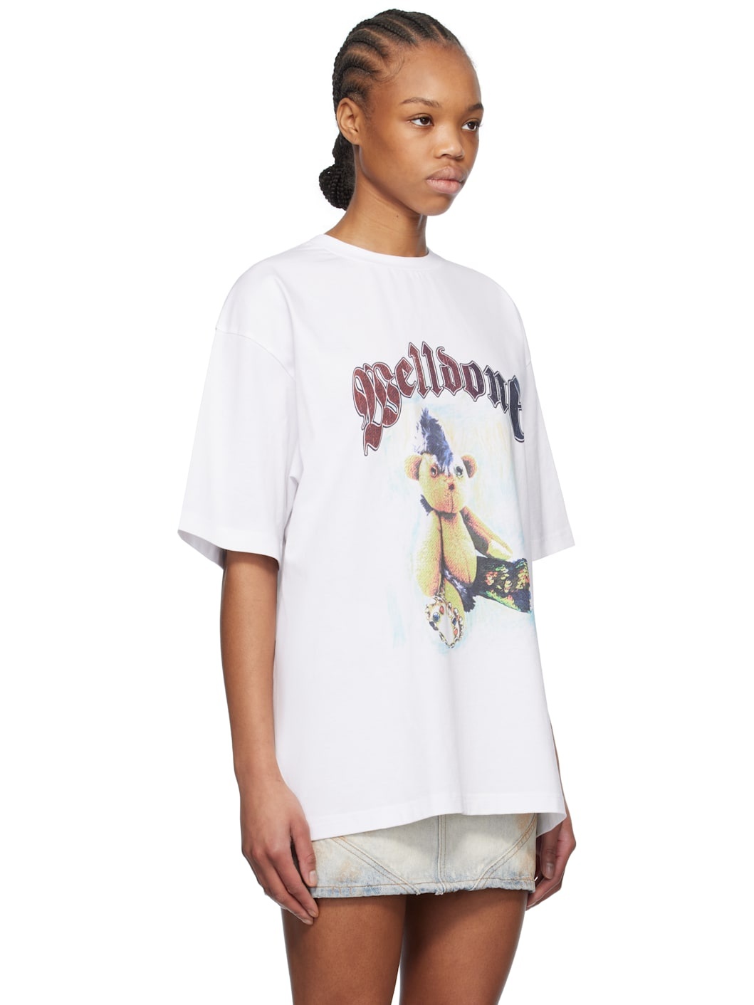 White Punk Teddy T-shirt - 2