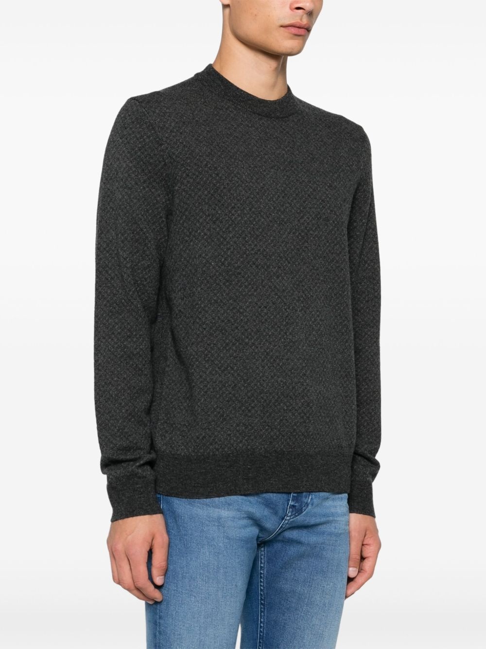 patterned-jacquard sweater - 3