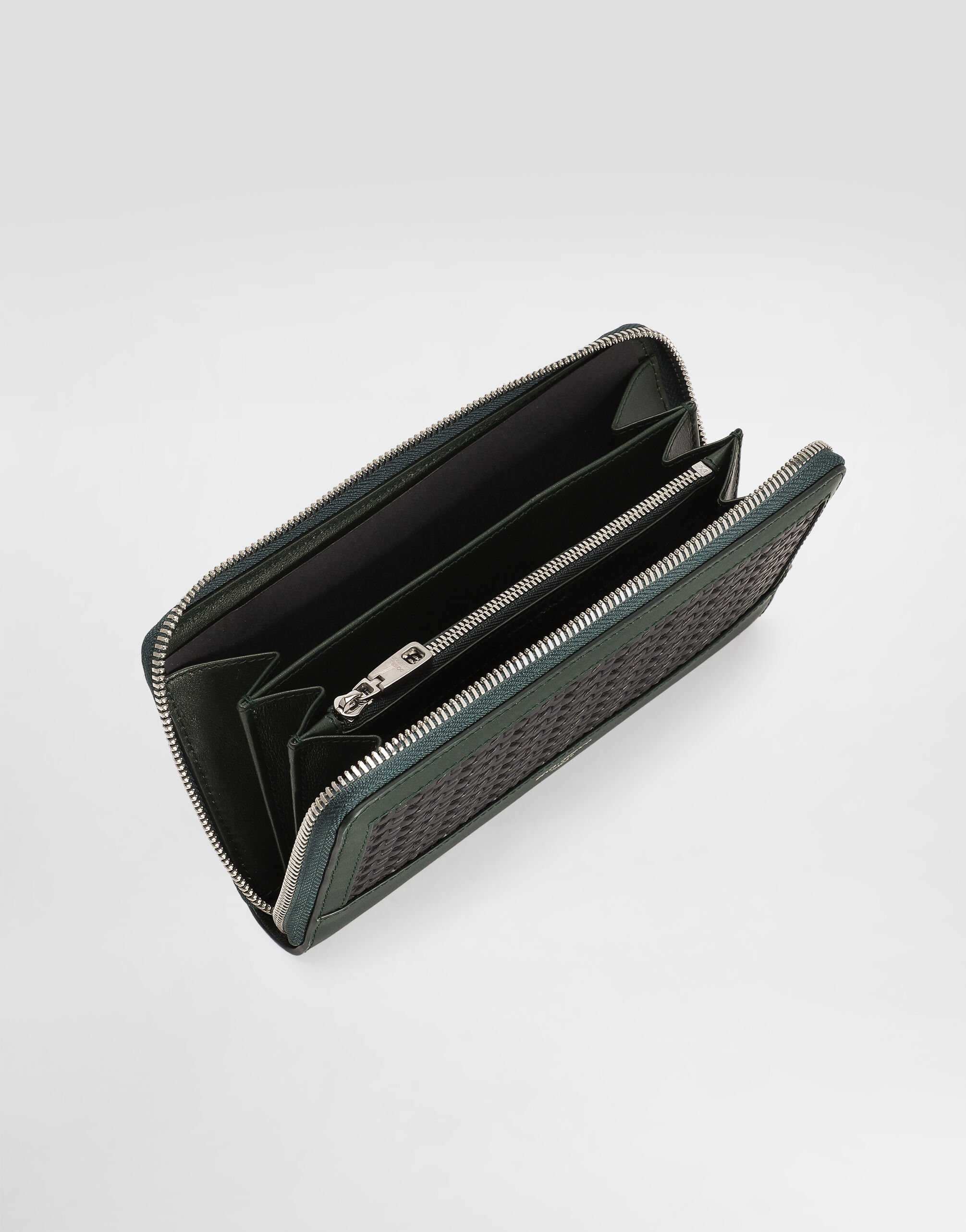 Plongé woven calfskin wallet - 4