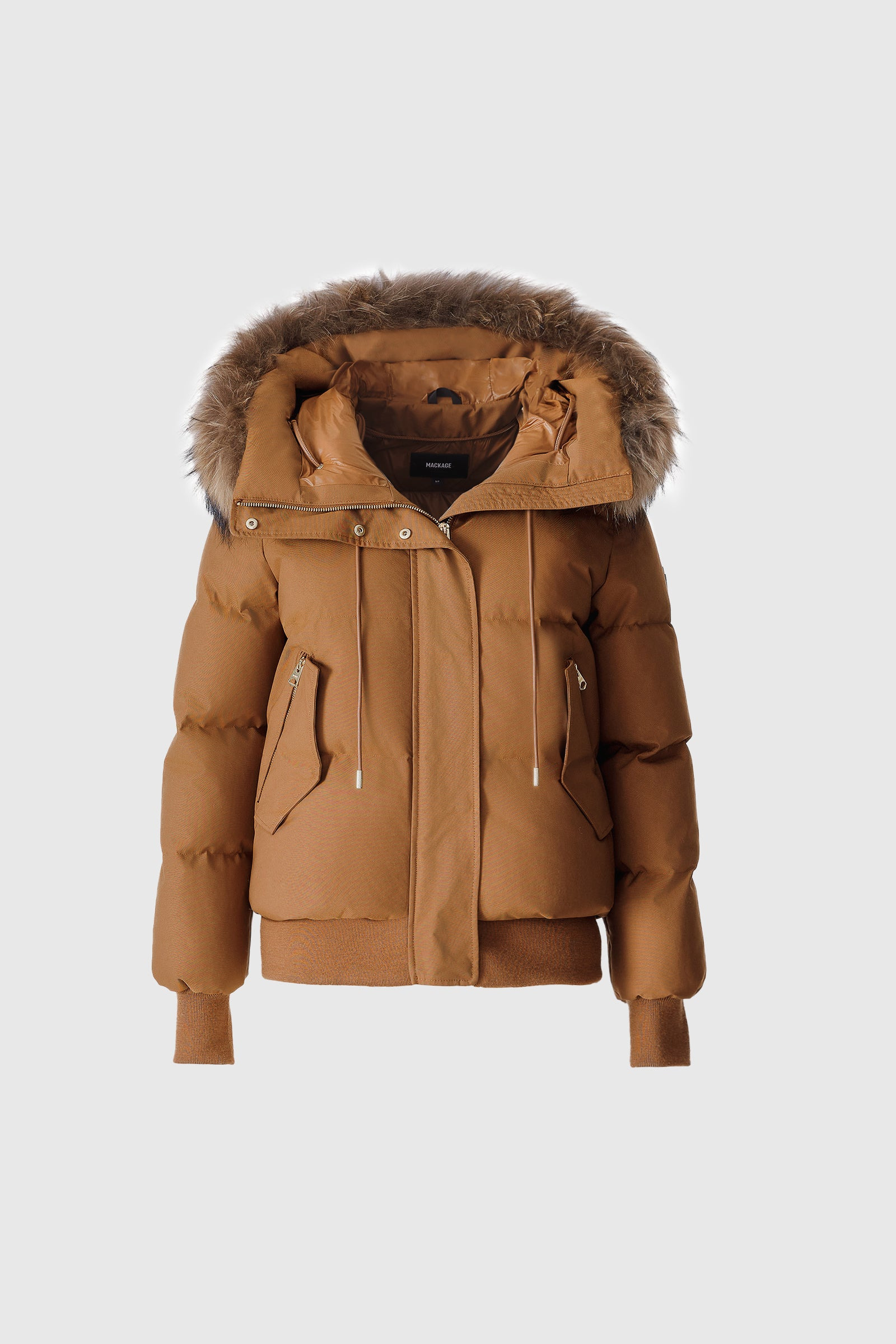 NEFI-F down jacket with removable fur trimmed hood - 2