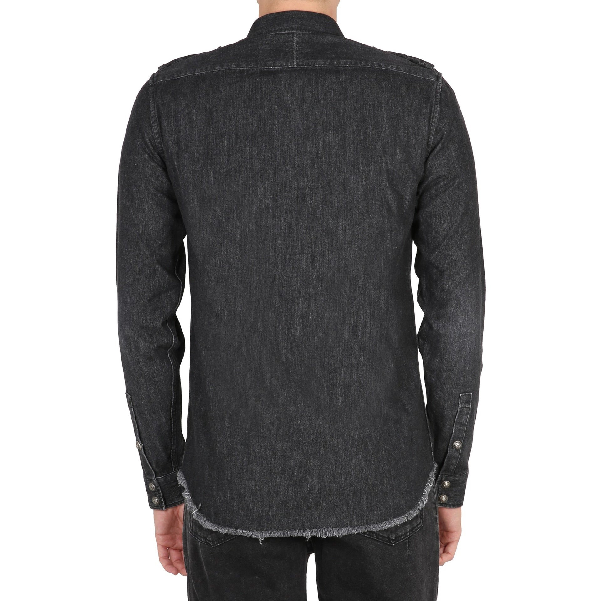 Balmain Cotton Denim Shirt Men - 3