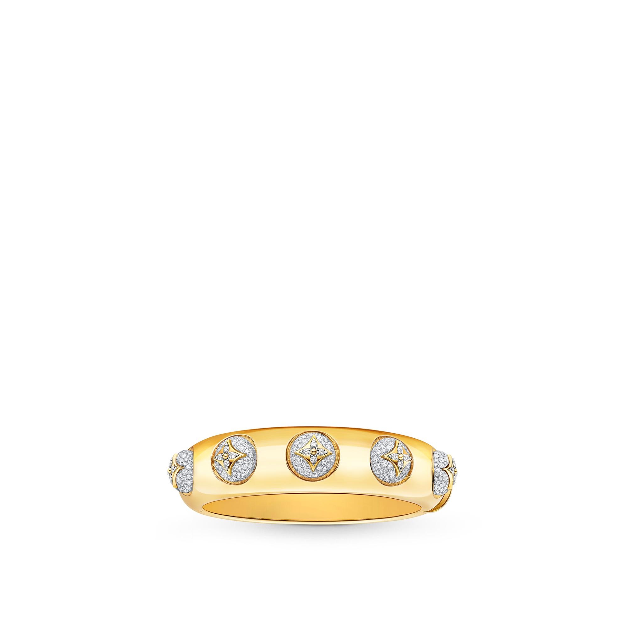 B Blossom Cuff Yellow Gold, White Gold And Pavé Diamond - 5