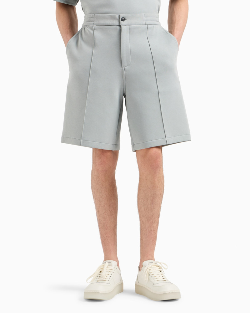 Double-jersey Bermuda shorts with ribs 2