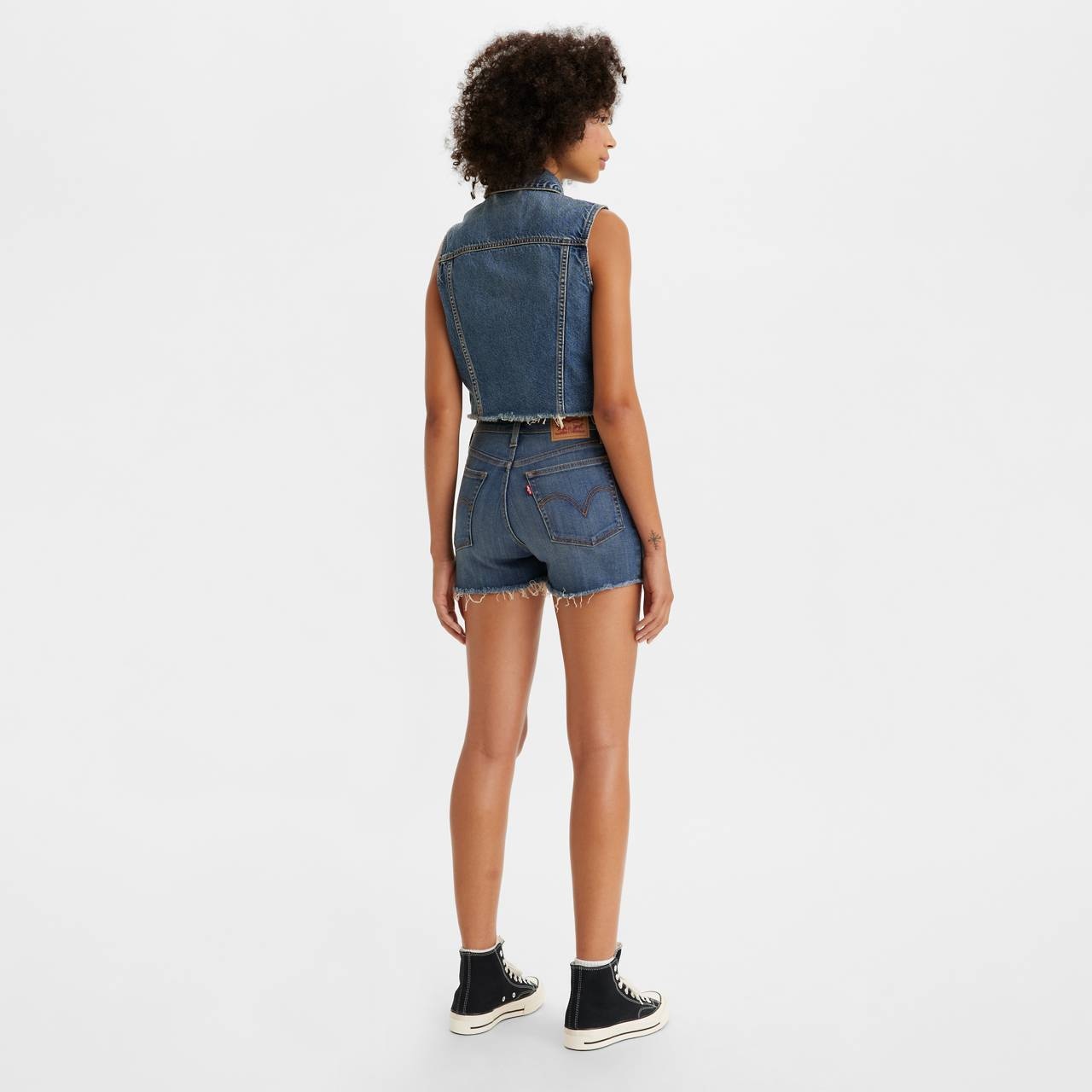 HIGH RISE WOMEN'S SHORTS - 4