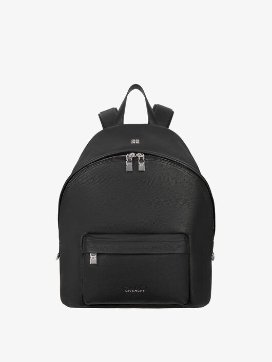 DOUBLE U BACKPACK IN GRAINED LEATHER - 1