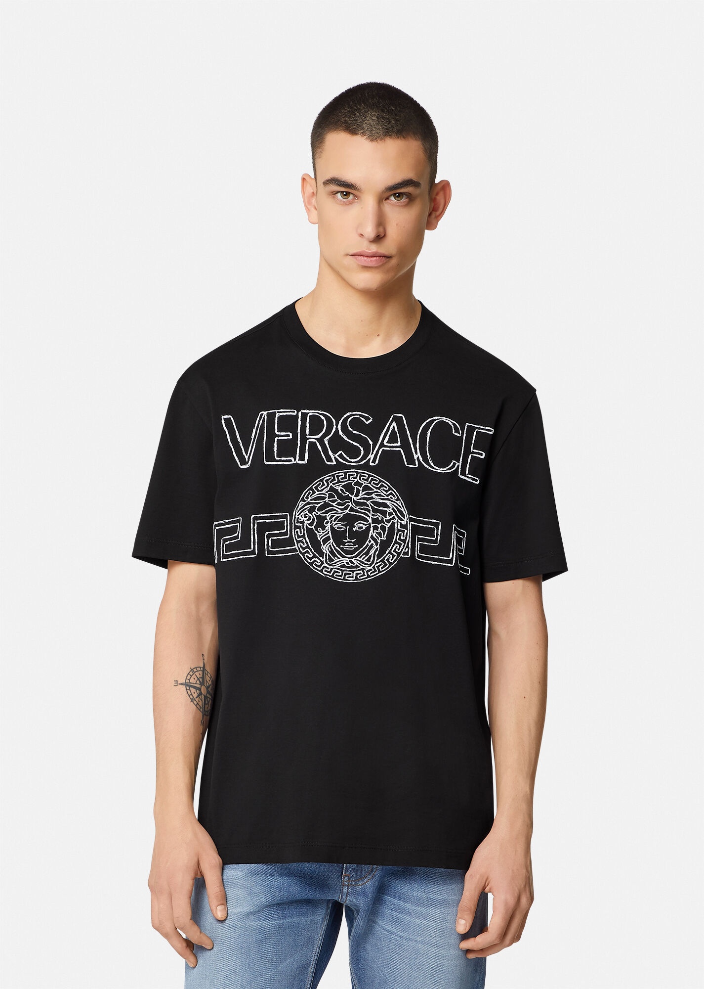 Medusa Logo Embroidered T-Shirt - 2