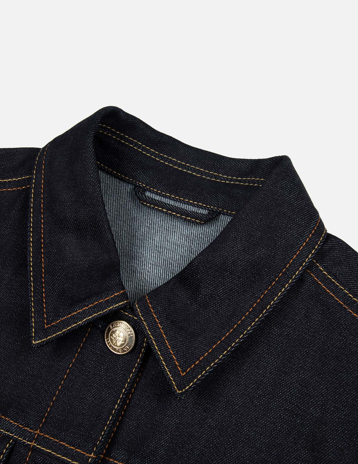 BROCADE ROSE AND LOGO EMBROIDERY REGULAR FIT DENIM JACKET - 7