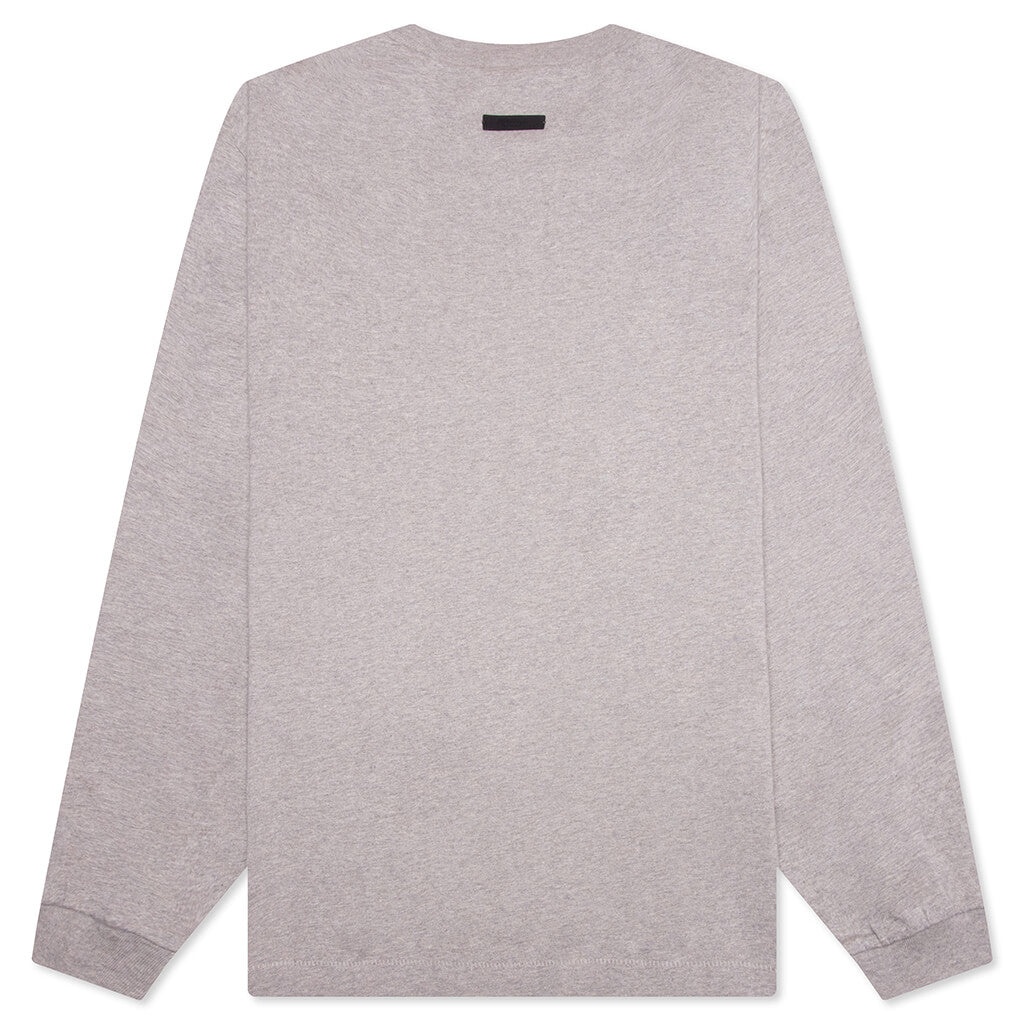 JERSEY L/S TEE - DARK HEATHER - 2