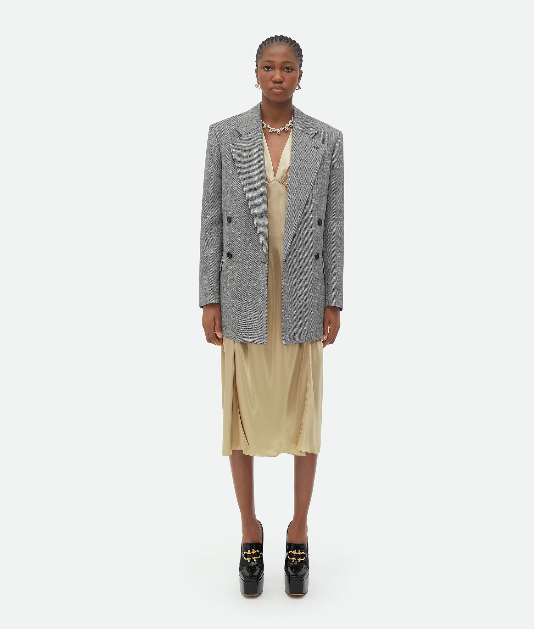 Bottega Veneta fluid satin dress | REVERSIBLE