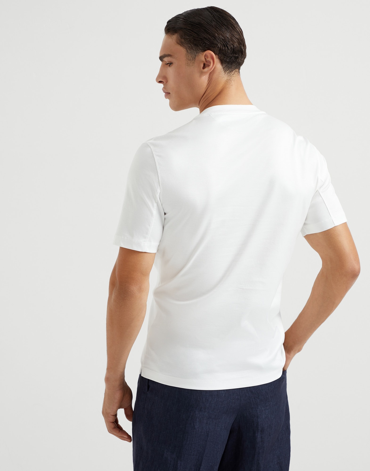 Cotton jersey crew neck T-shirt with logo - 2