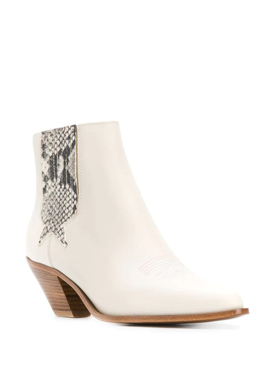 Golden Goose angular Cuban-heel ankle boots outlook