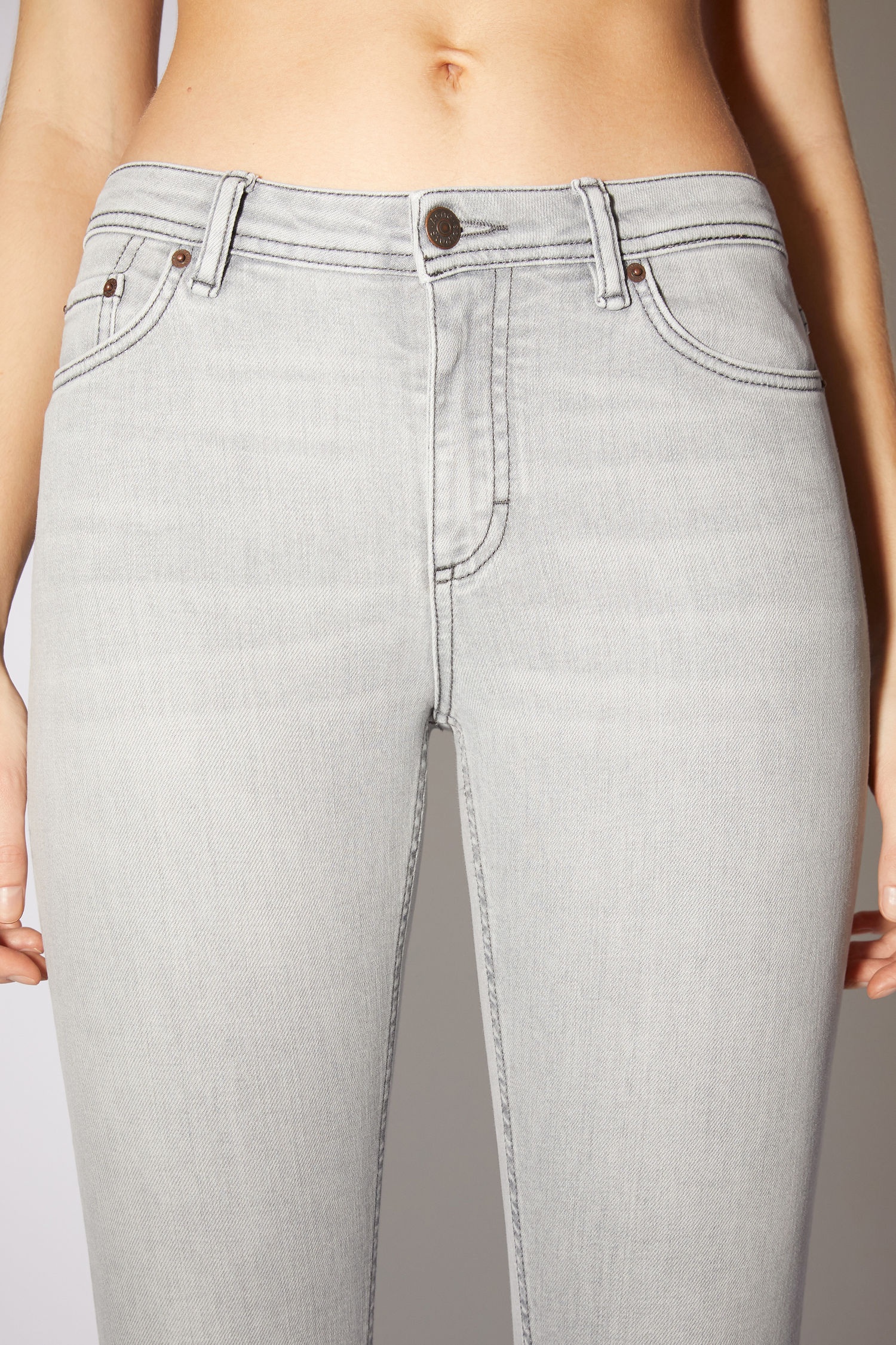 Skinny fit jeans - Stone grey - 6