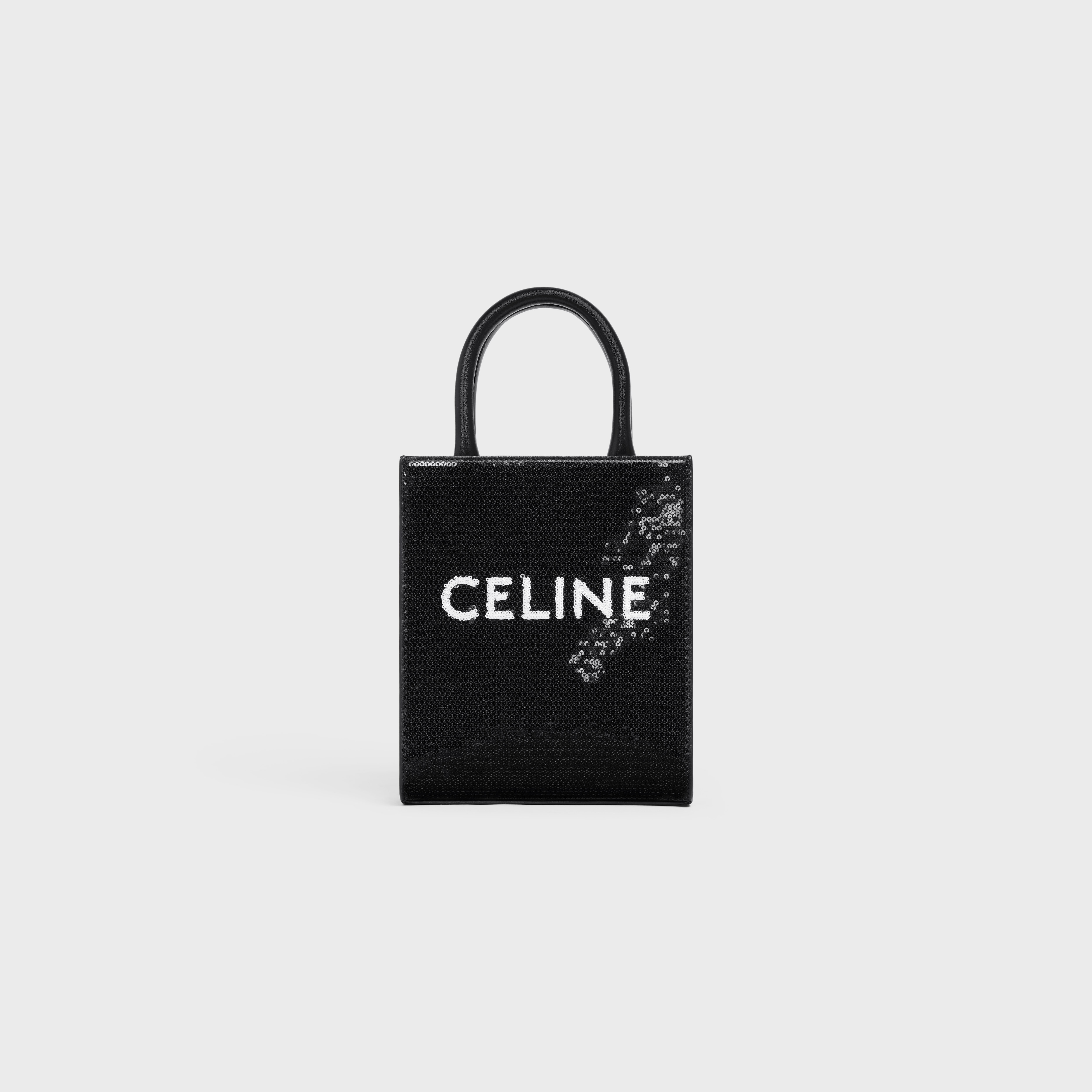 Mini Vertical Cabas in sequins with CELINE - 1