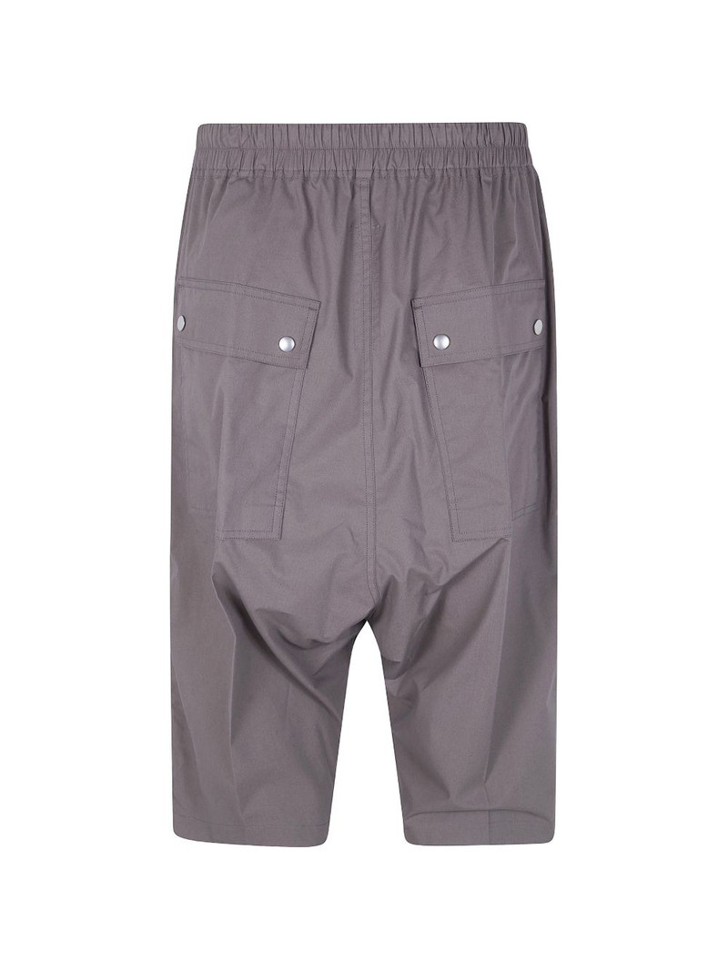 Rick Owens zip-front drawstring shorts outlook