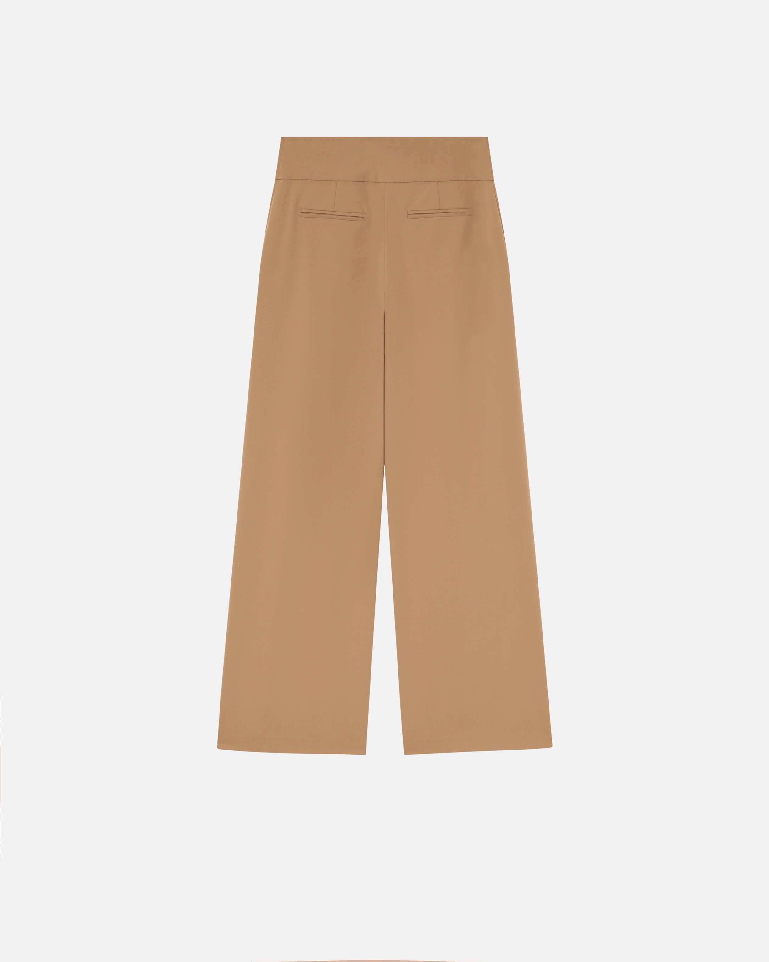 ELEGANT WIDE-LEG TROUSERS WITH DARTS - 6