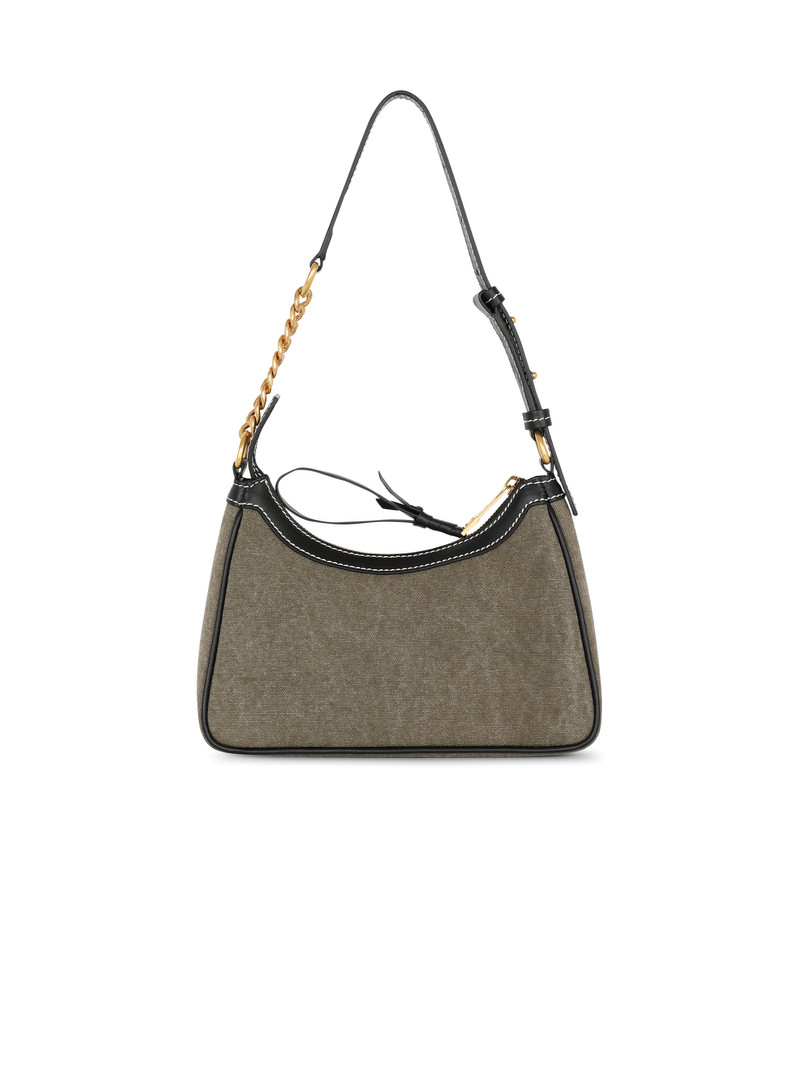 B-Army canvas bag with leather inserts 4