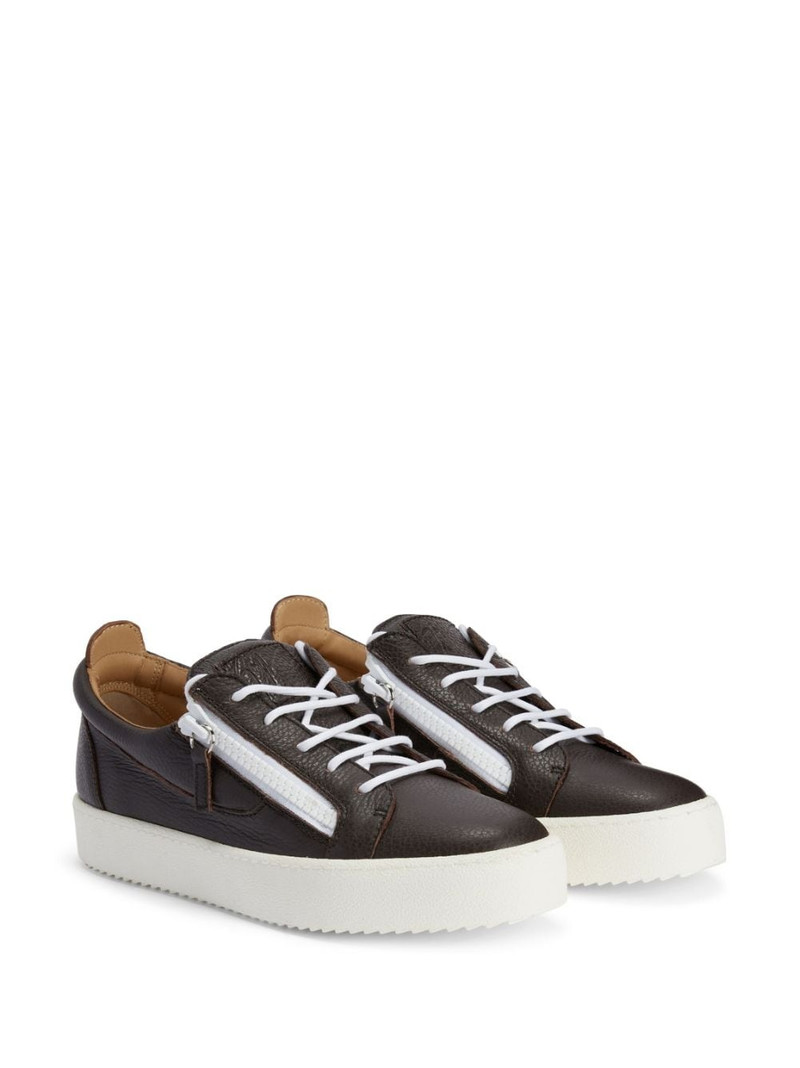 Giuseppe Zanotti Frankie zipped low-top sneakers outlook