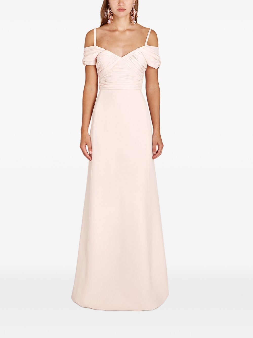 strapless long dress - 2