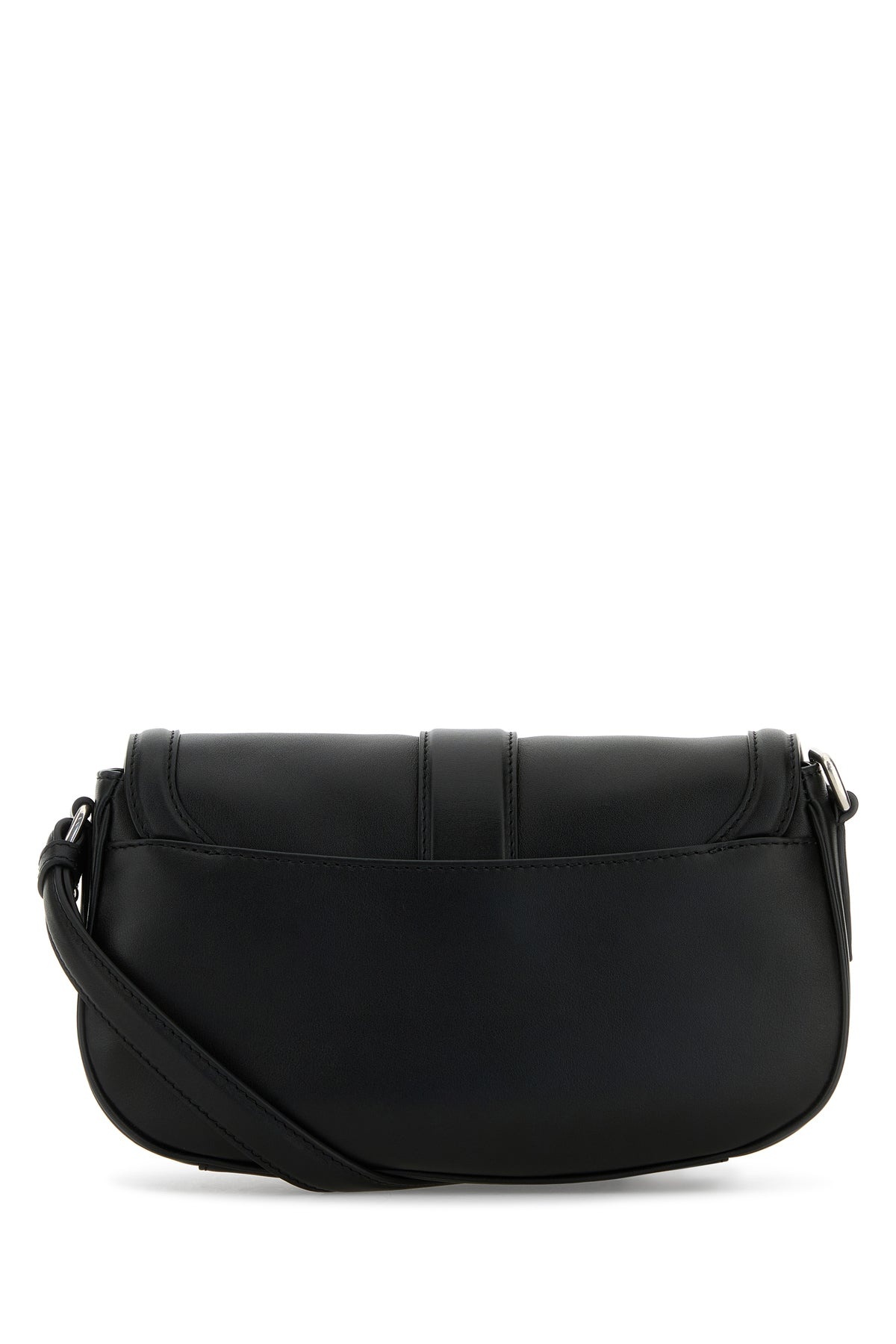 Black leather Satchel crossbody bag - 3