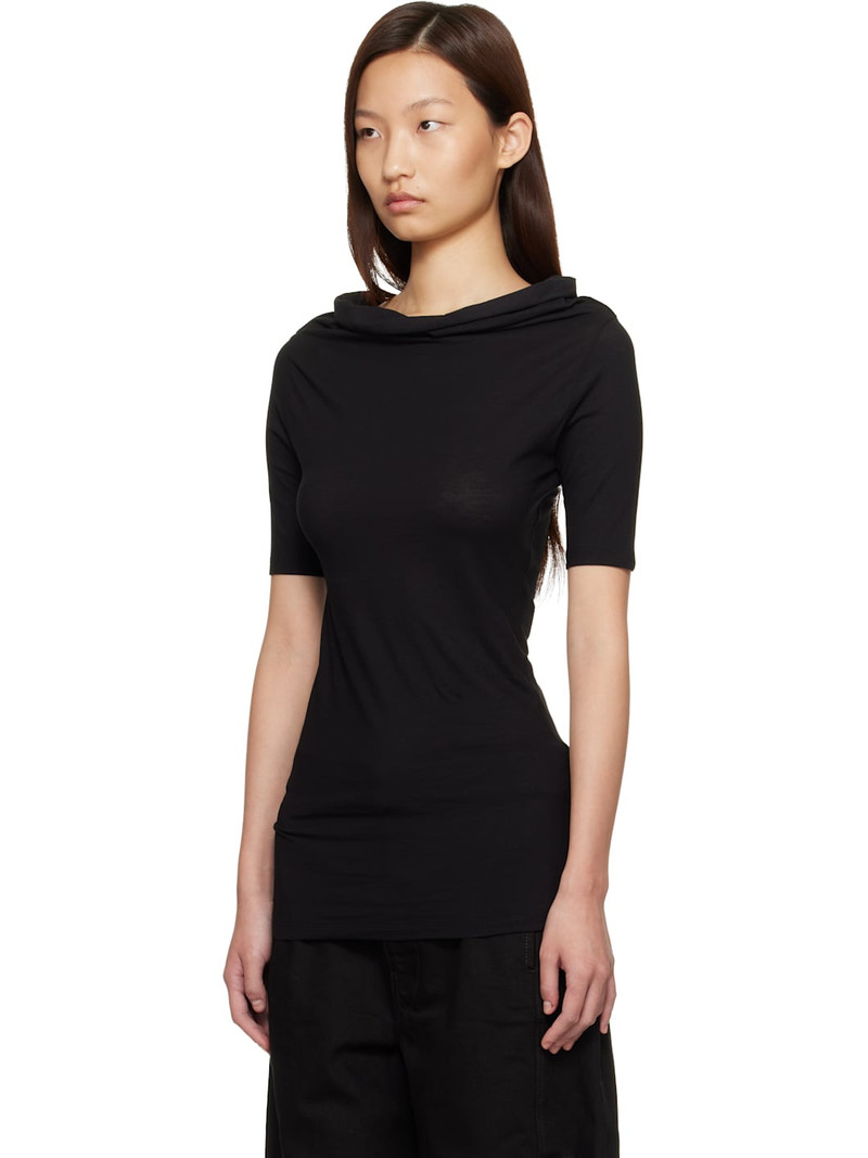 Lemaire Black Short Sleeve Twisted T-shirt outlook