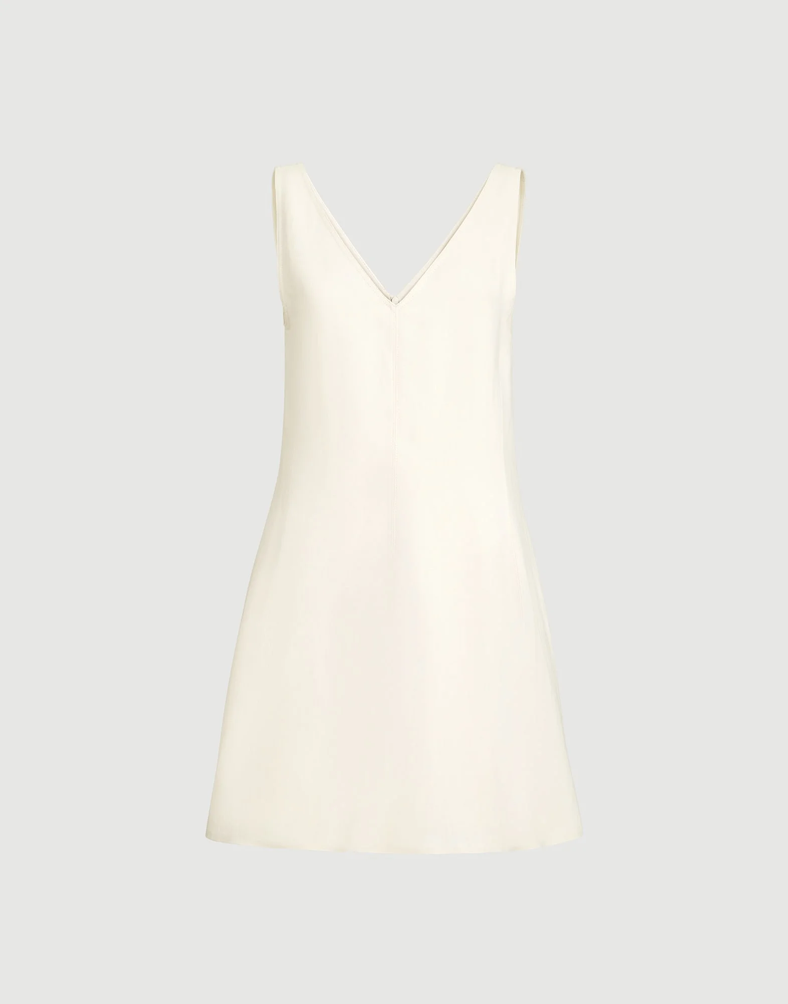 Viscose and linen fluid twill mini dress - 1