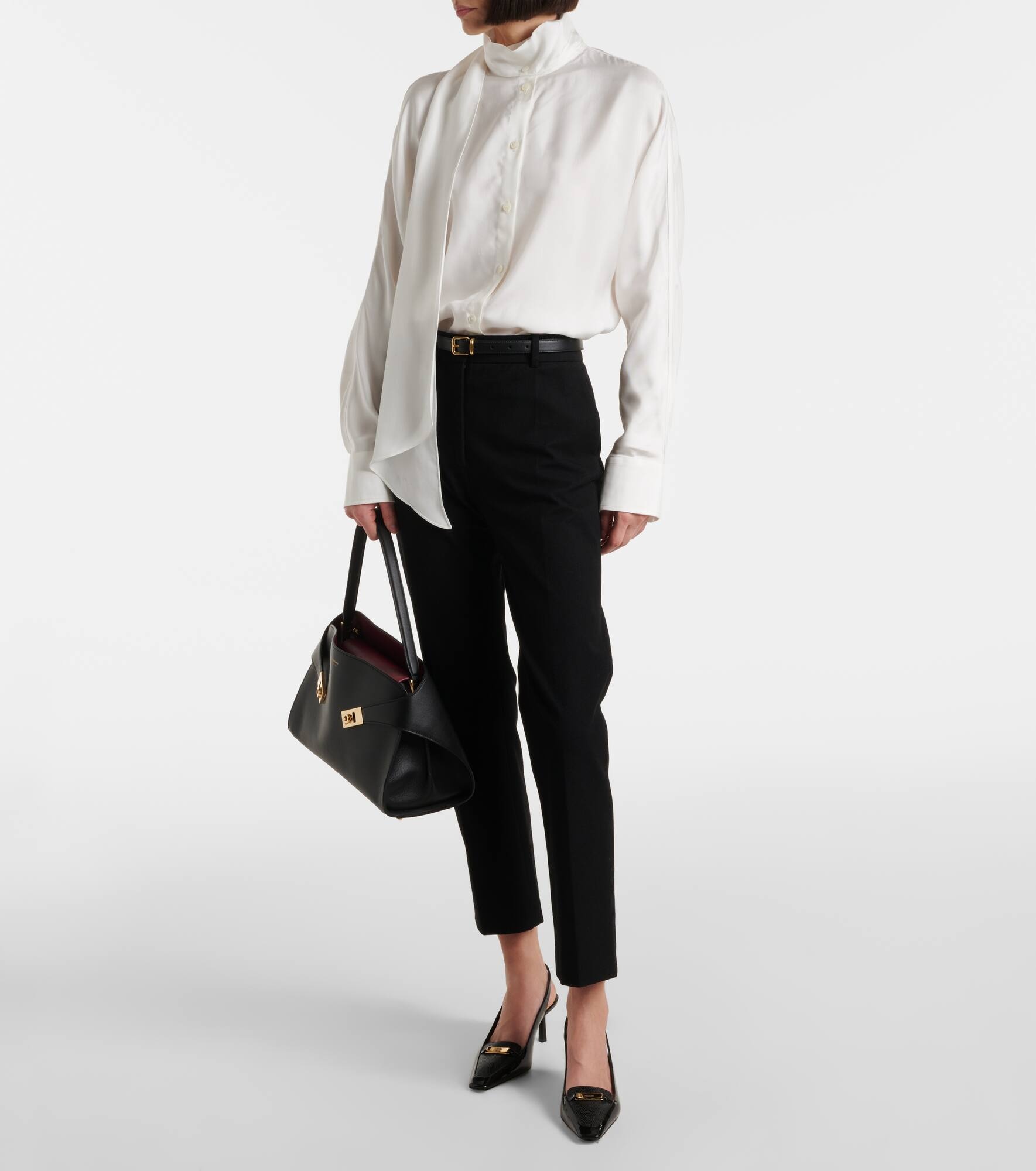 Patent leather slingback pumps - 3
