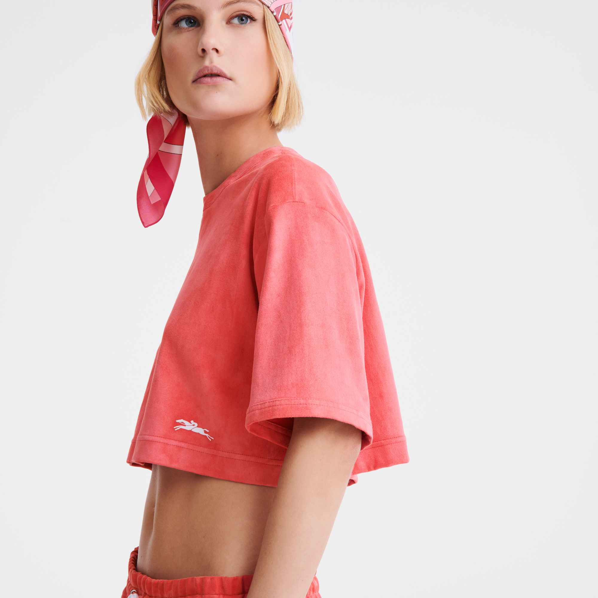 Leather crop top Blush - Leather - 4
