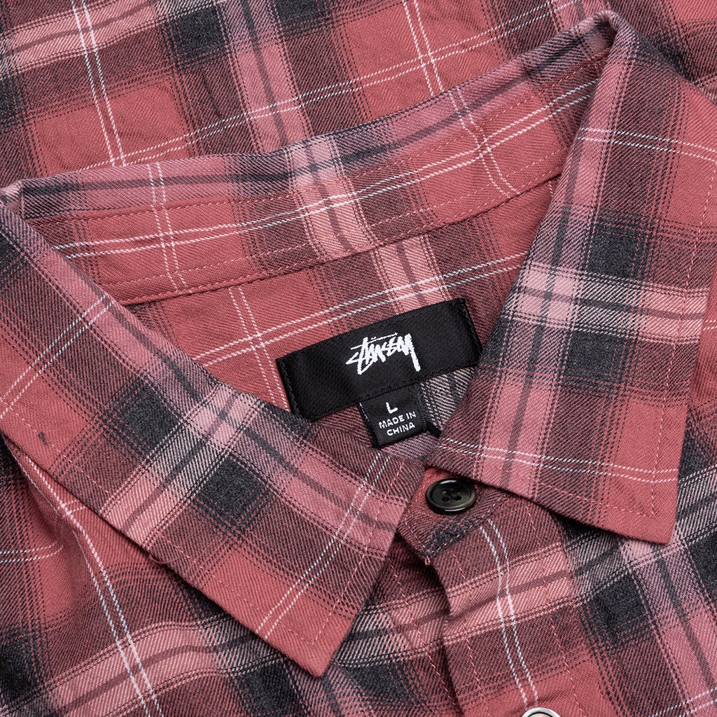 BEACH PLAID SHIRT - RED - 4