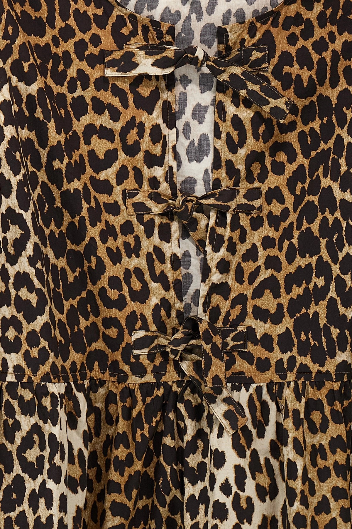 Leopard poplin dress - 5