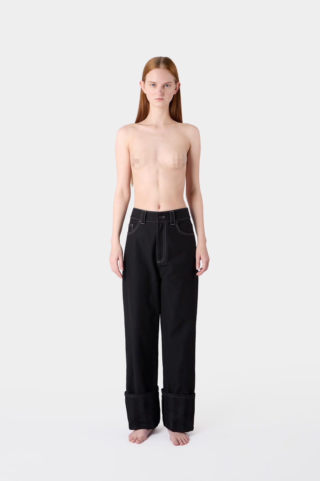 BELLIDENTRO PANTS / black stripes - 4