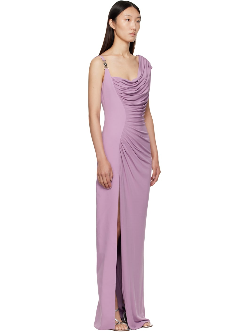Purple Medusa '95 Draped Maxi Dress - 2