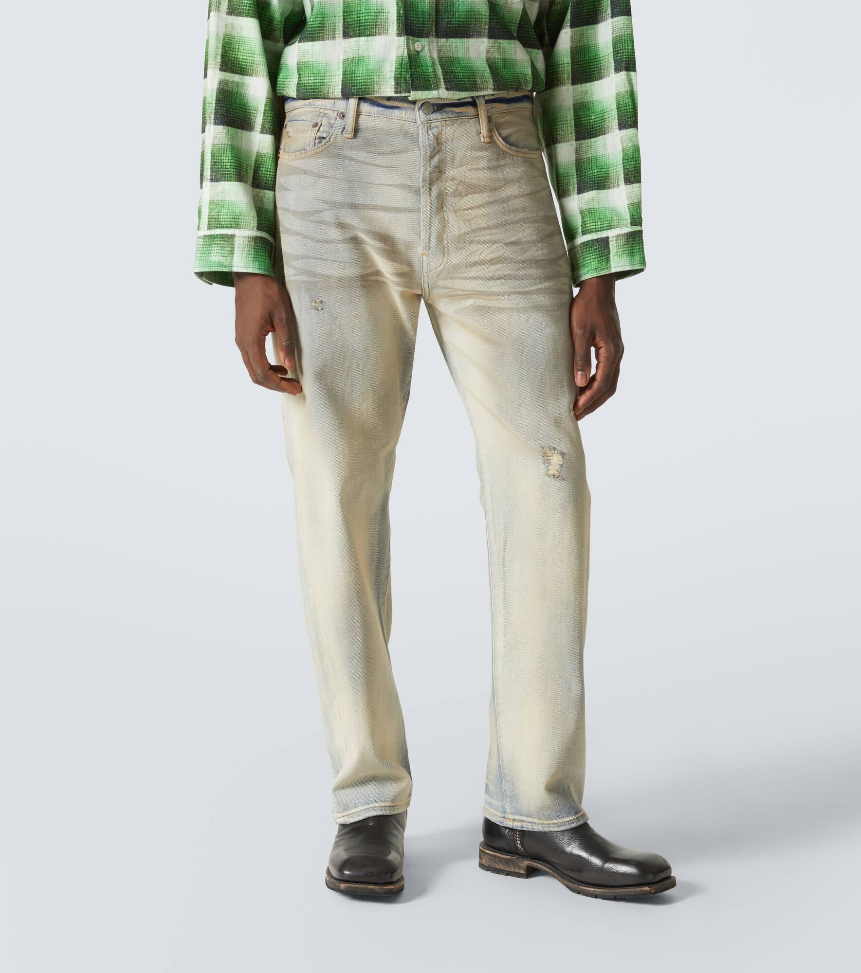 Mid-rise straight jeans - 3