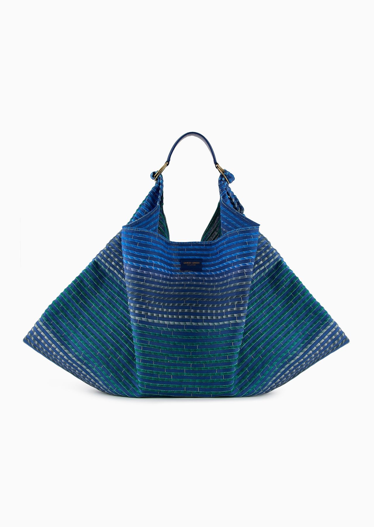 Embroidered canvas shoulder bag - 1