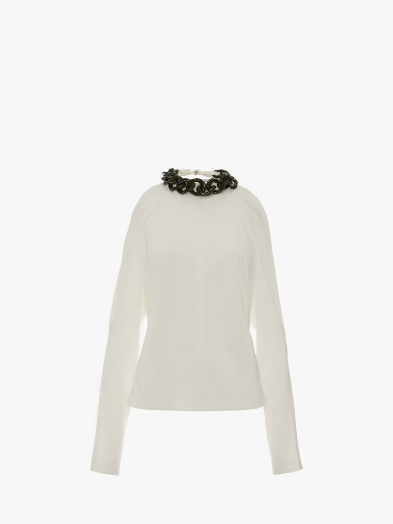 CHAIN LINK COLD SHOULDER TOP 1