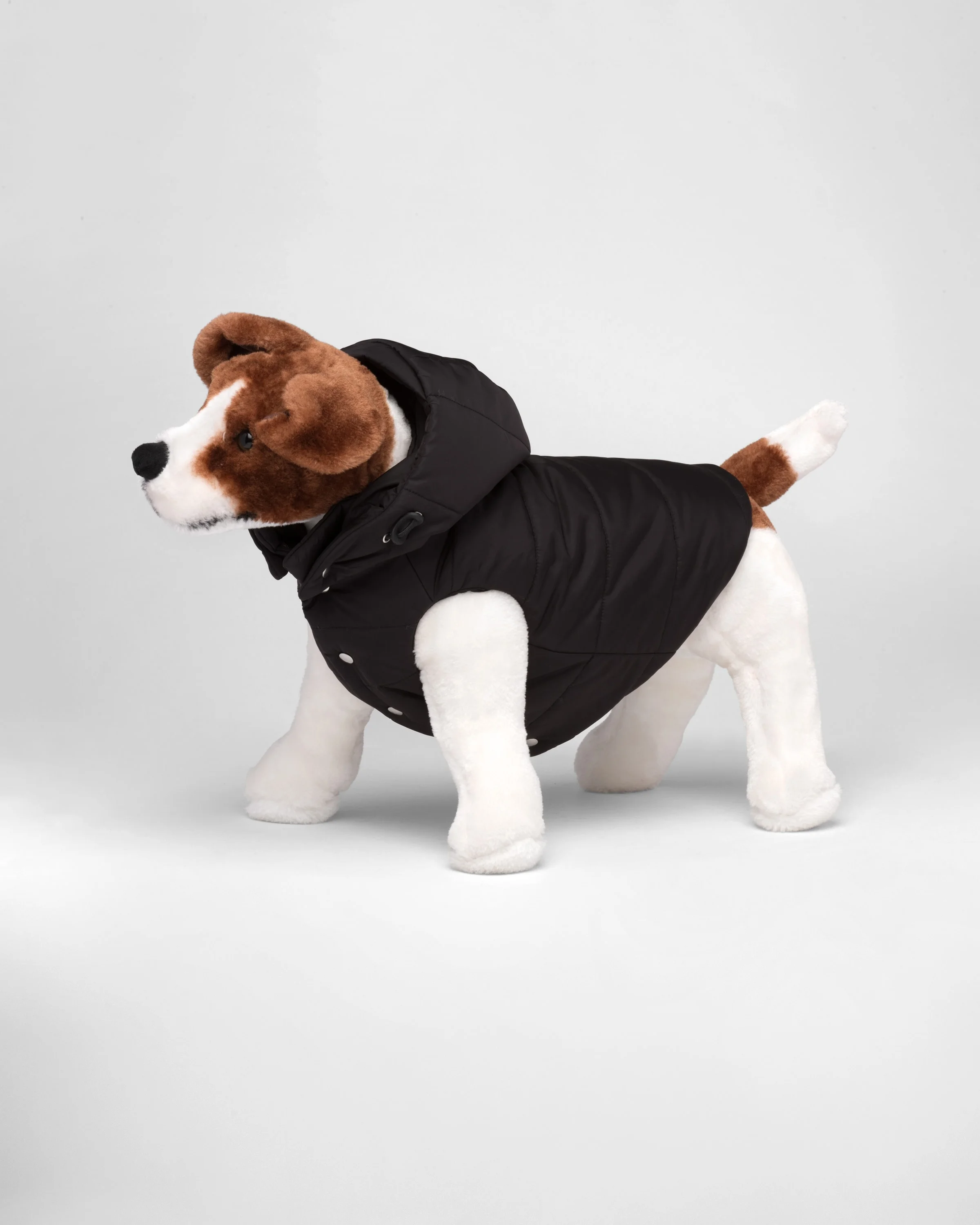 Re-Nylon puffer dog coat with hood - 1