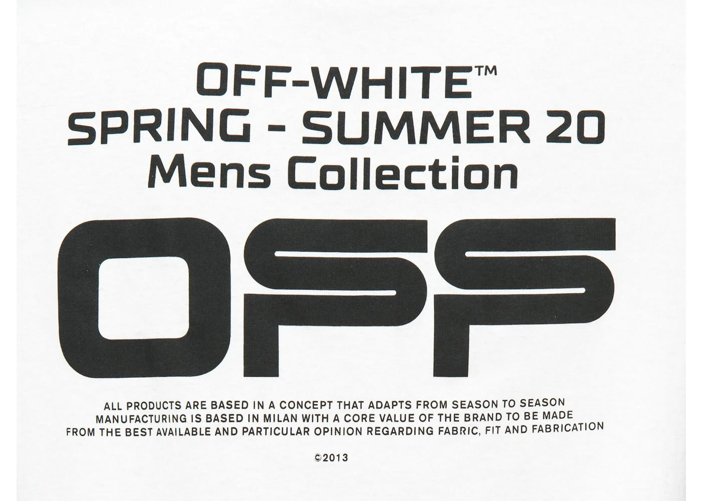 OFF-WHITE Slim Fit Wavy Line T-Shirt White/Black - 3