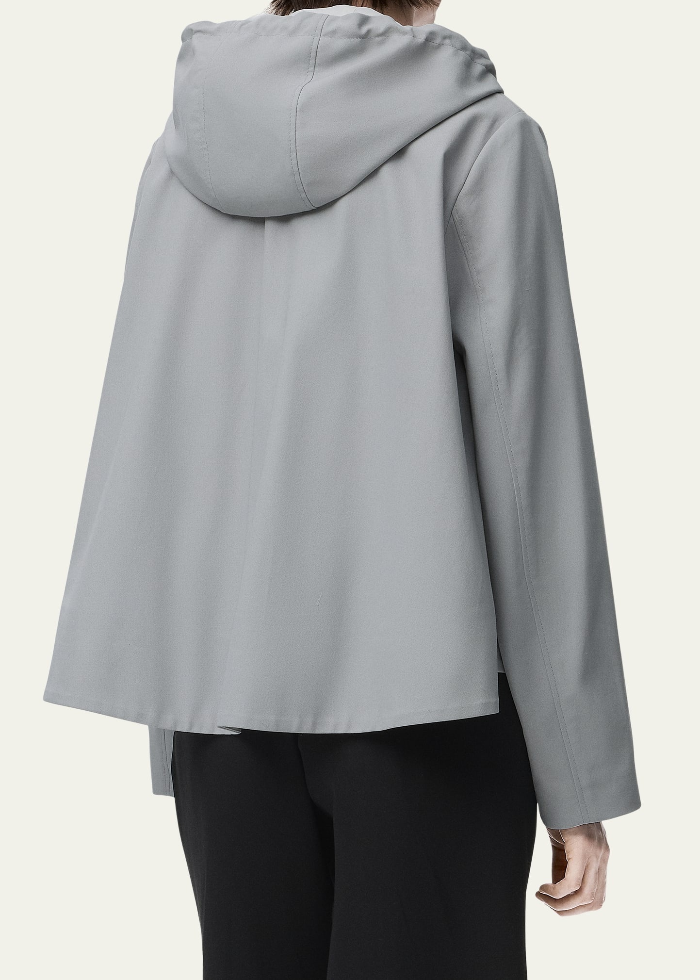 Trapeze Hooded Zip-Up Jacket - 2